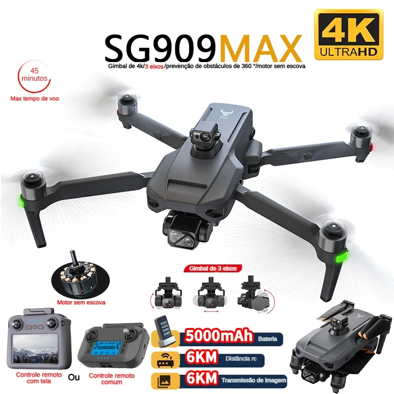 Drone Camera Professional - ZLL SG909 SG909MAX 전문 드론 4K